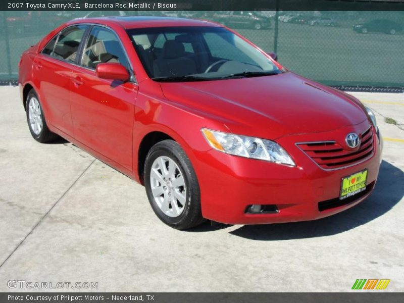 Barcelona Red Metallic / Bisque 2007 Toyota Camry XLE