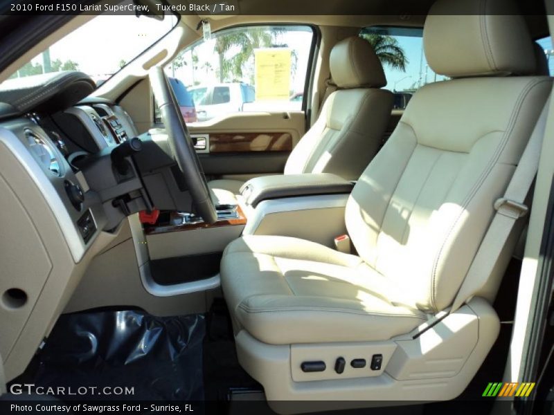 Tuxedo Black / Tan 2010 Ford F150 Lariat SuperCrew