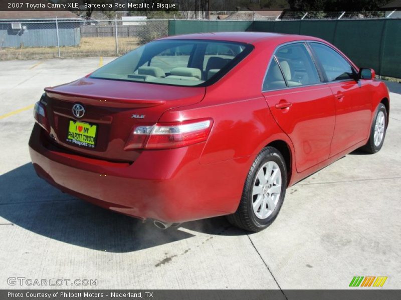 Barcelona Red Metallic / Bisque 2007 Toyota Camry XLE