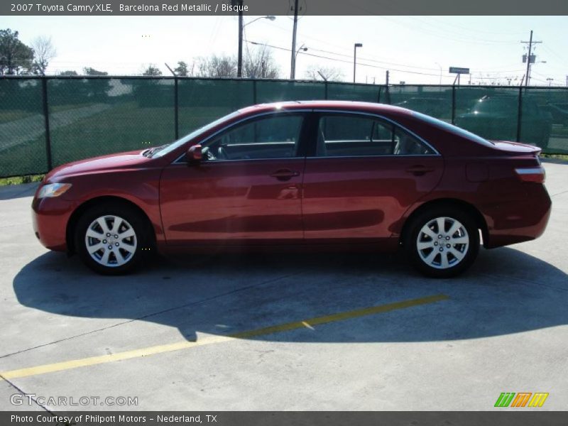 Barcelona Red Metallic / Bisque 2007 Toyota Camry XLE
