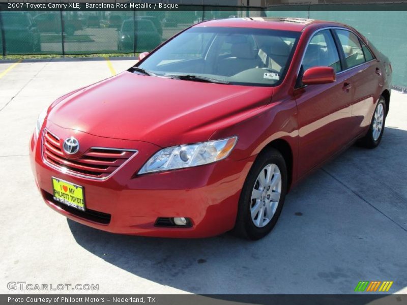 Barcelona Red Metallic / Bisque 2007 Toyota Camry XLE