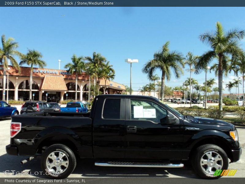 Black / Stone/Medium Stone 2009 Ford F150 STX SuperCab