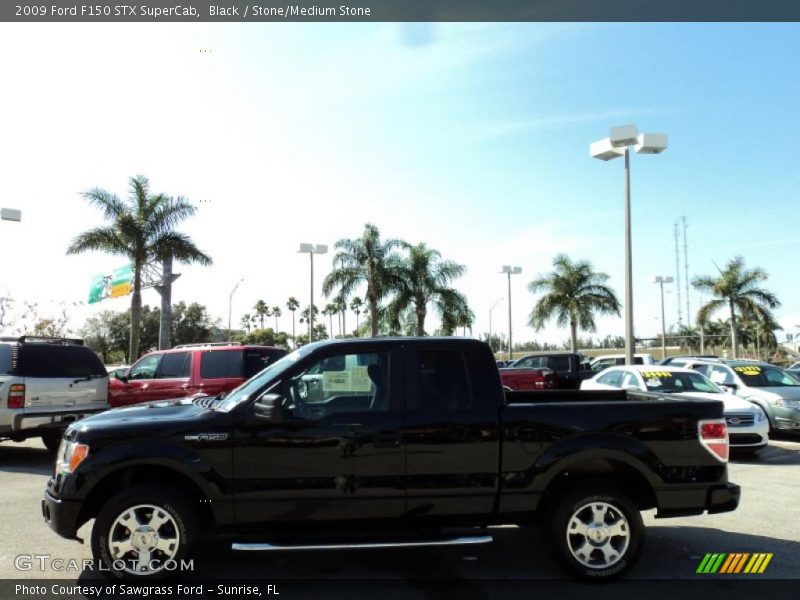 Black / Stone/Medium Stone 2009 Ford F150 STX SuperCab