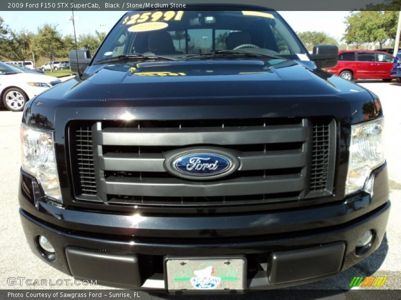 Black / Stone/Medium Stone 2009 Ford F150 STX SuperCab
