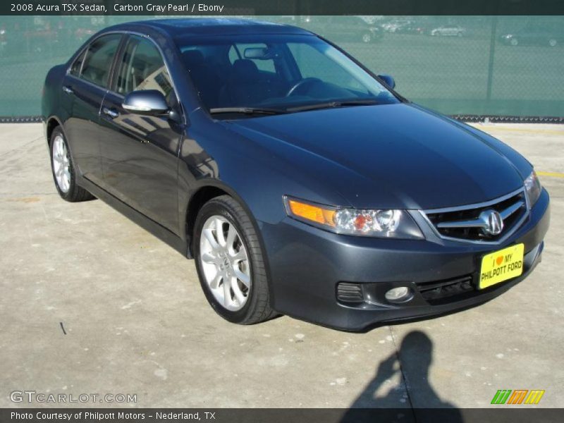 Carbon Gray Pearl / Ebony 2008 Acura TSX Sedan