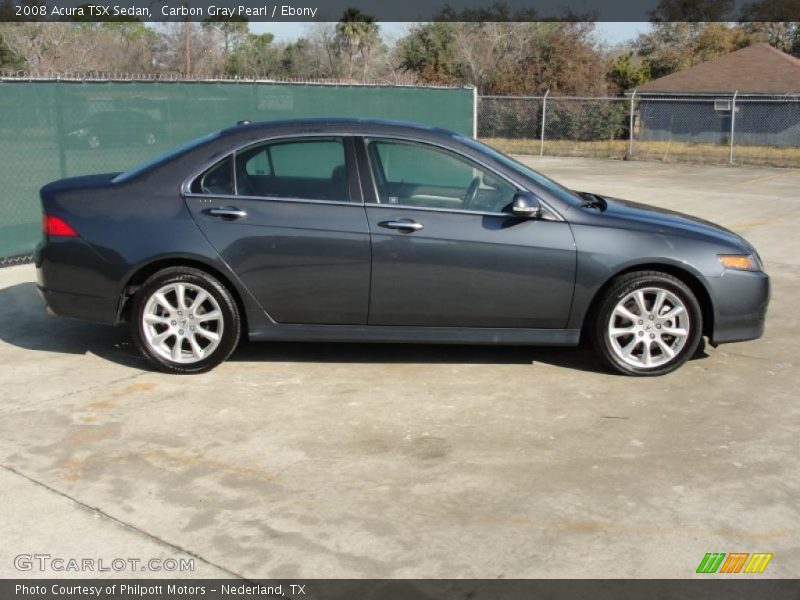 Carbon Gray Pearl / Ebony 2008 Acura TSX Sedan