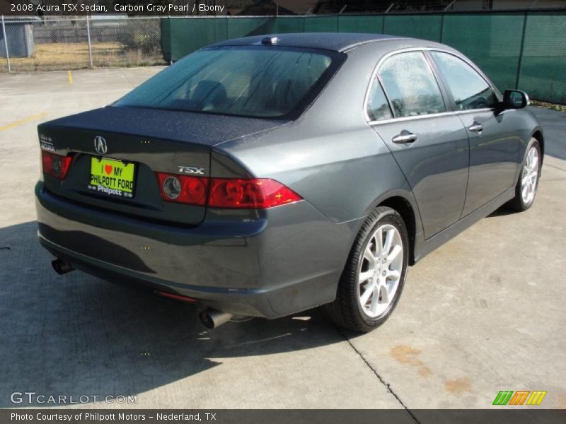 Carbon Gray Pearl / Ebony 2008 Acura TSX Sedan
