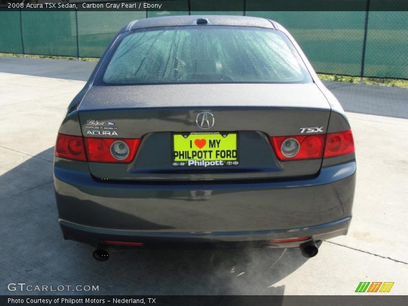 Carbon Gray Pearl / Ebony 2008 Acura TSX Sedan