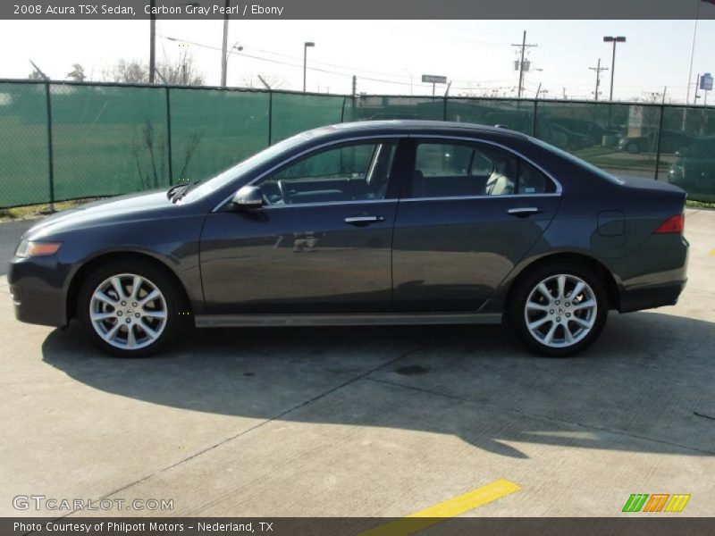 Carbon Gray Pearl / Ebony 2008 Acura TSX Sedan