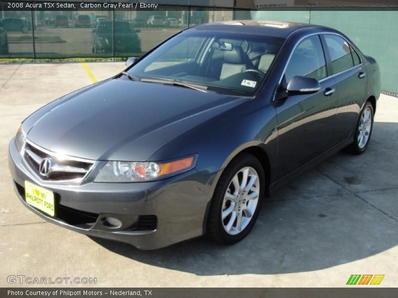 Carbon Gray Pearl / Ebony 2008 Acura TSX Sedan