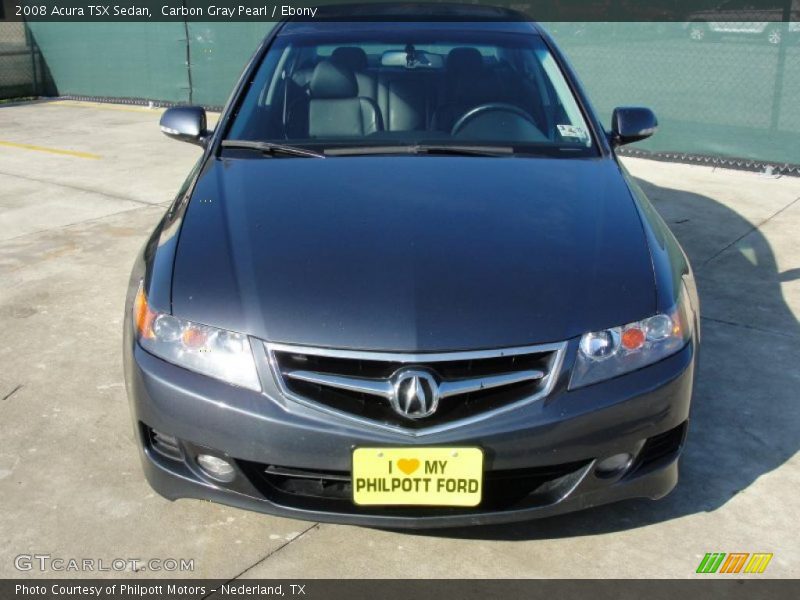 Carbon Gray Pearl / Ebony 2008 Acura TSX Sedan