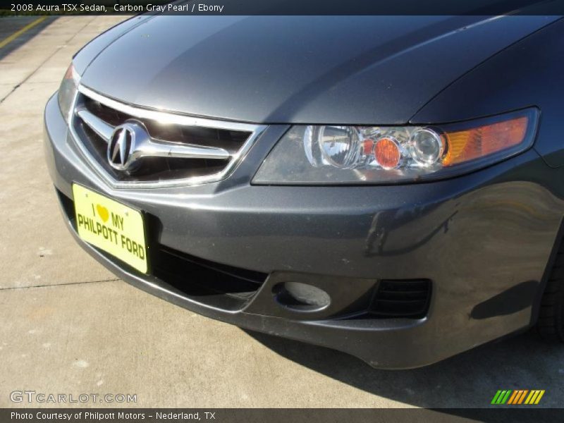 Carbon Gray Pearl / Ebony 2008 Acura TSX Sedan
