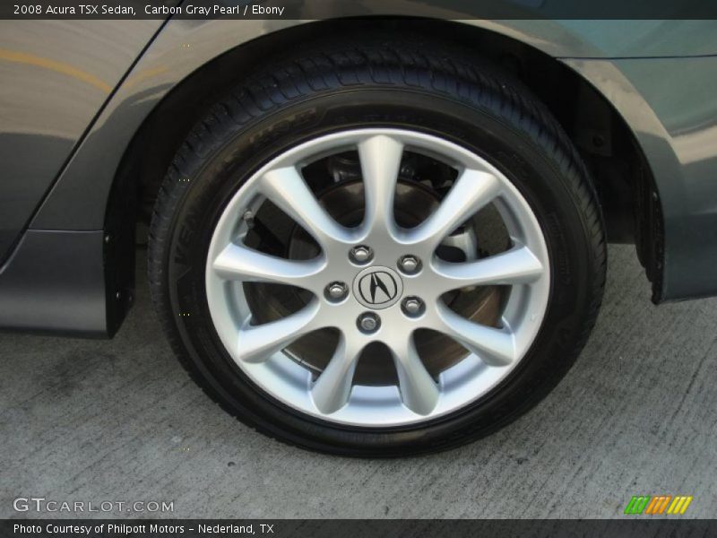 Carbon Gray Pearl / Ebony 2008 Acura TSX Sedan