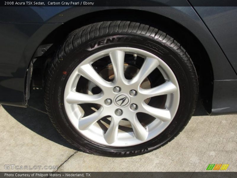 Carbon Gray Pearl / Ebony 2008 Acura TSX Sedan
