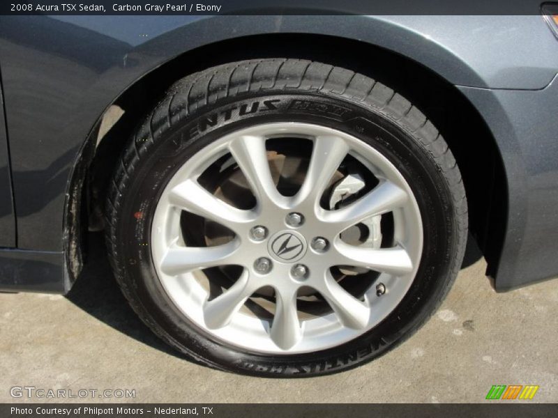 Carbon Gray Pearl / Ebony 2008 Acura TSX Sedan