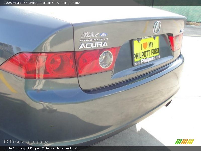 Carbon Gray Pearl / Ebony 2008 Acura TSX Sedan