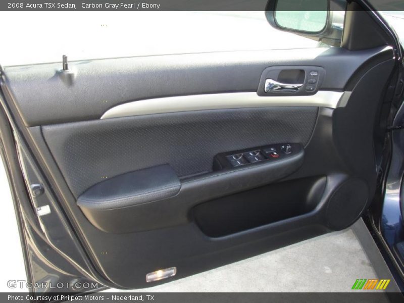 Carbon Gray Pearl / Ebony 2008 Acura TSX Sedan