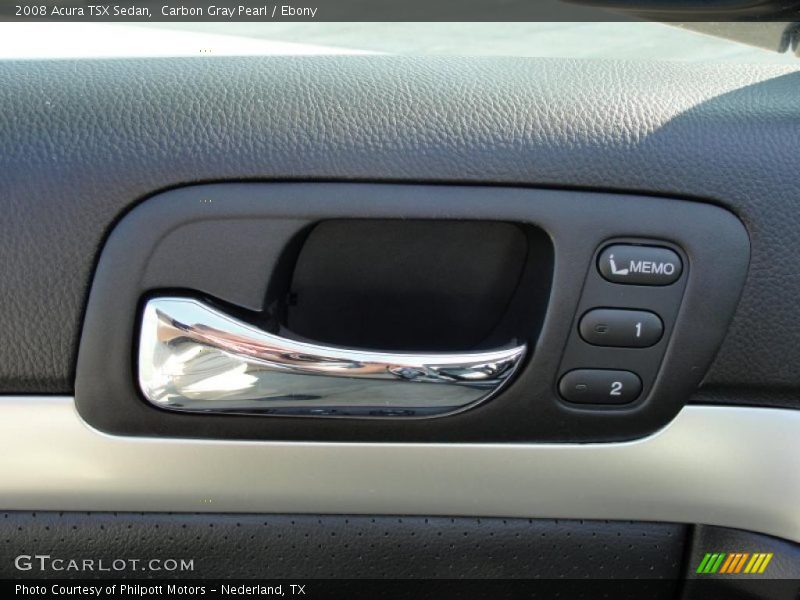 Carbon Gray Pearl / Ebony 2008 Acura TSX Sedan