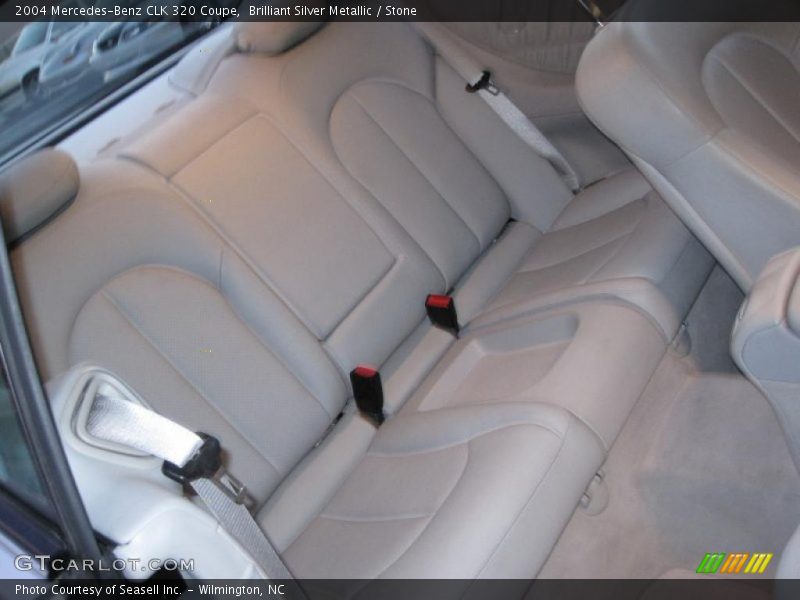 Brilliant Silver Metallic / Stone 2004 Mercedes-Benz CLK 320 Coupe
