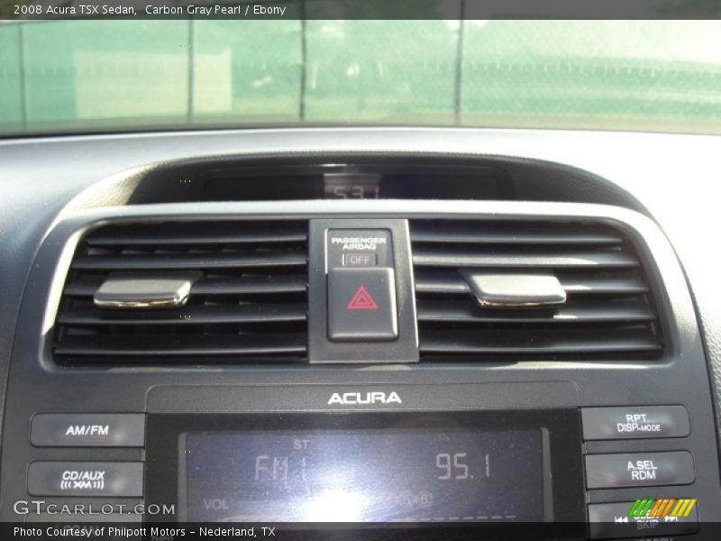 Carbon Gray Pearl / Ebony 2008 Acura TSX Sedan