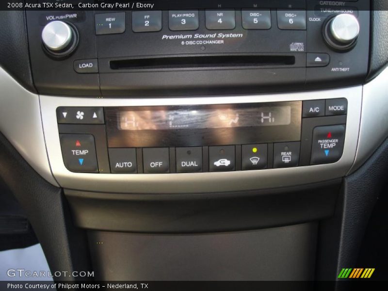 Carbon Gray Pearl / Ebony 2008 Acura TSX Sedan