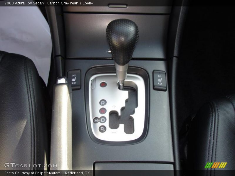 Carbon Gray Pearl / Ebony 2008 Acura TSX Sedan