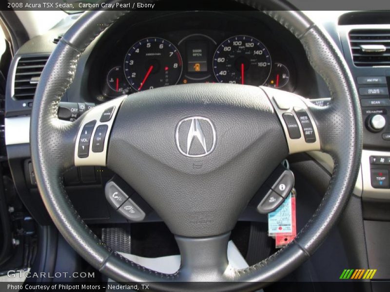 Carbon Gray Pearl / Ebony 2008 Acura TSX Sedan