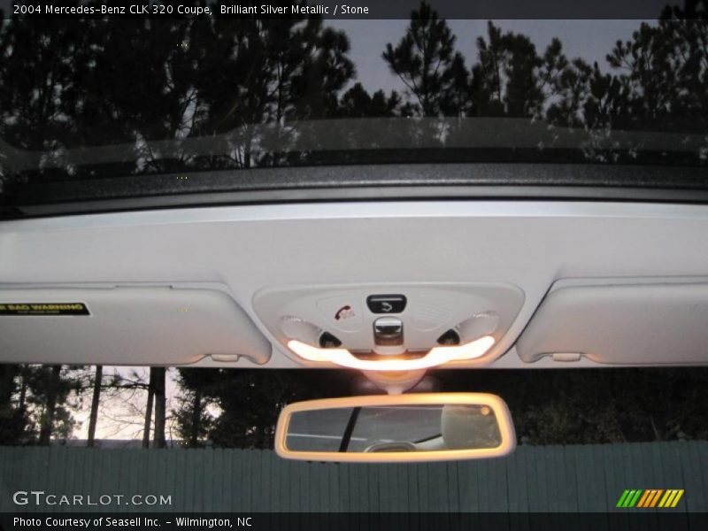 Brilliant Silver Metallic / Stone 2004 Mercedes-Benz CLK 320 Coupe