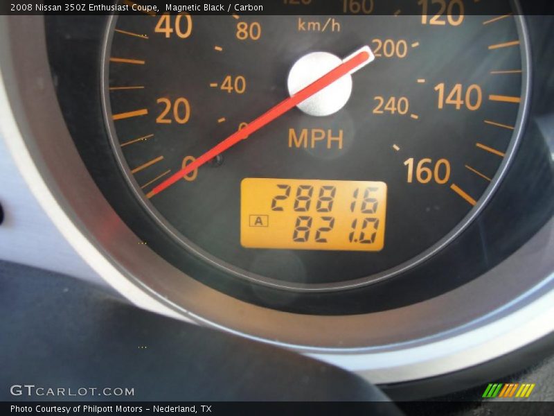 Magnetic Black / Carbon 2008 Nissan 350Z Enthusiast Coupe