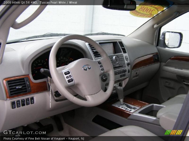 Tuscan Pearl White / Wheat 2008 Infiniti QX 56 4WD