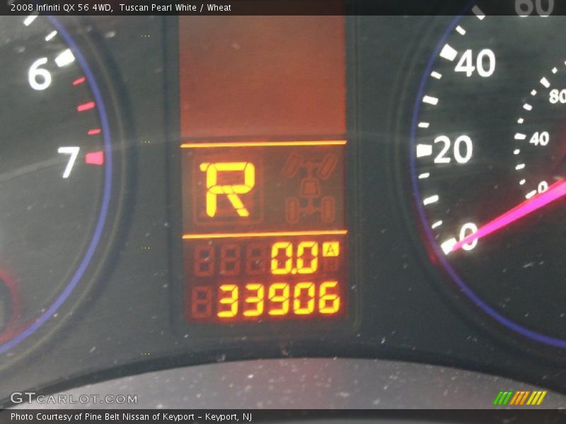 Tuscan Pearl White / Wheat 2008 Infiniti QX 56 4WD