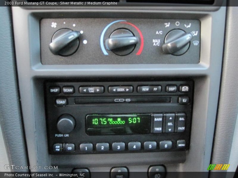 Controls of 2003 Mustang GT Coupe