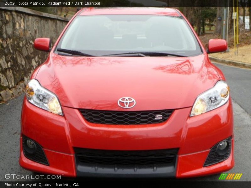 Radiant Red / Dark Charcoal 2009 Toyota Matrix S