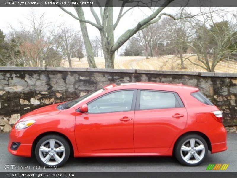 Radiant Red / Dark Charcoal 2009 Toyota Matrix S