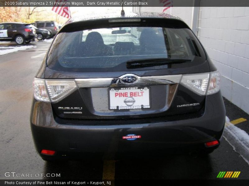 Dark Gray Metallic / Carbon Black 2010 Subaru Impreza 2.5i Premium Wagon