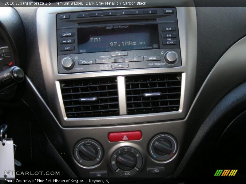 Controls of 2010 Impreza 2.5i Premium Wagon