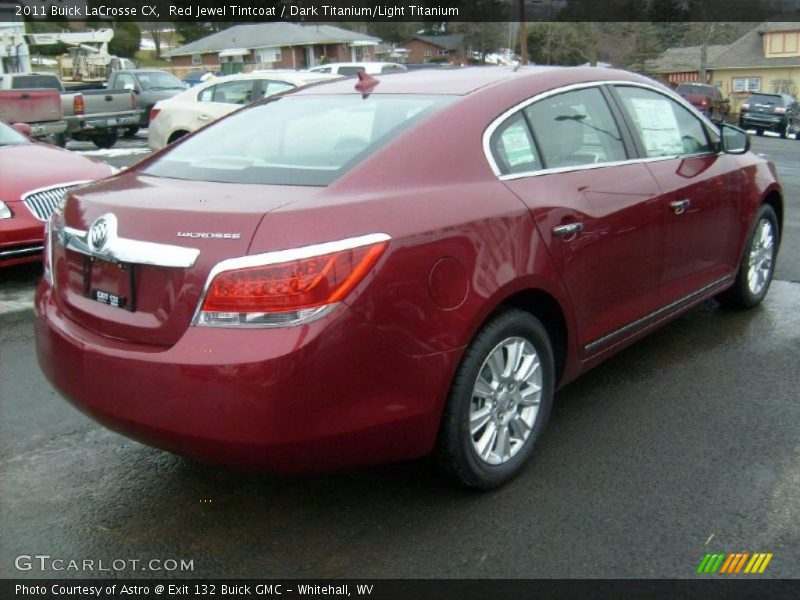 Red Jewel Tintcoat / Dark Titanium/Light Titanium 2011 Buick LaCrosse CX