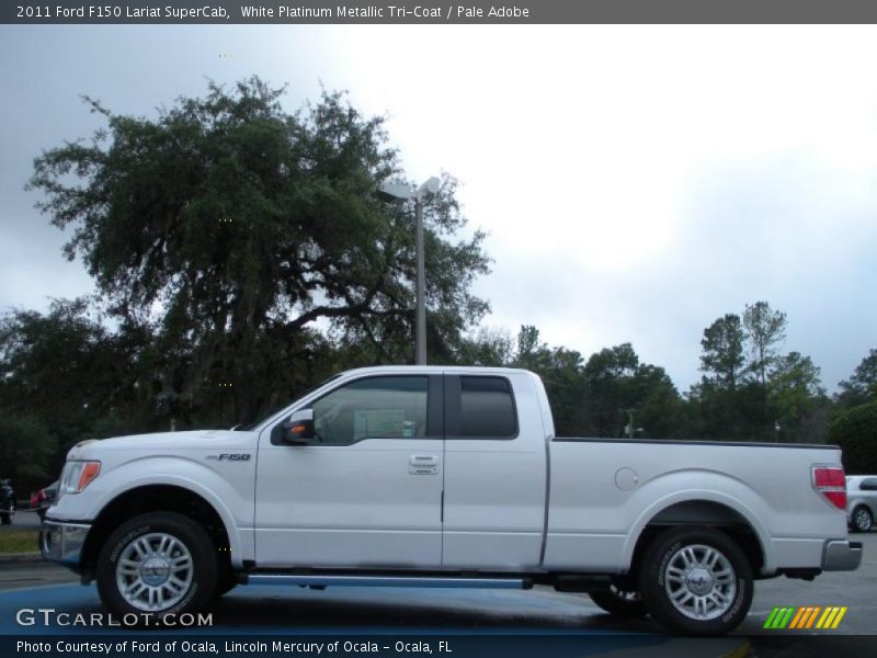  2011 F150 Lariat SuperCab White Platinum Metallic Tri-Coat