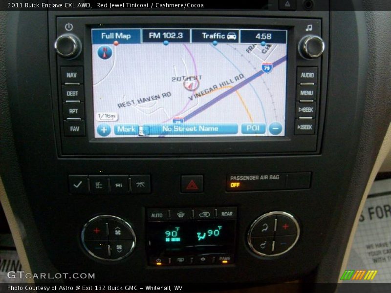 Navigation of 2011 Enclave CXL AWD
