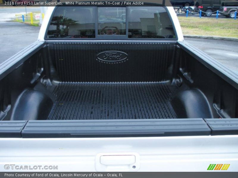White Platinum Metallic Tri-Coat / Pale Adobe 2011 Ford F150 Lariat SuperCab