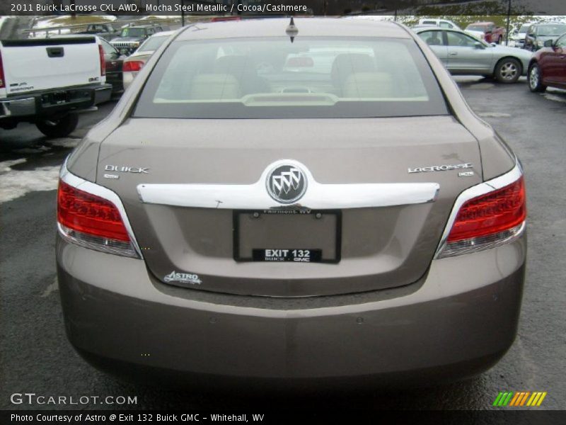 Mocha Steel Metallic / Cocoa/Cashmere 2011 Buick LaCrosse CXL AWD