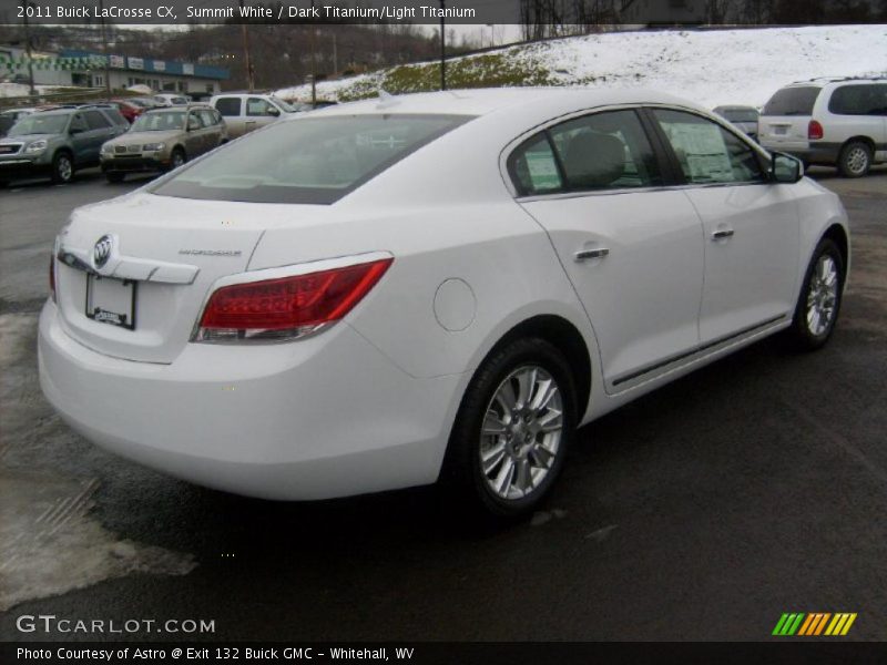Summit White / Dark Titanium/Light Titanium 2011 Buick LaCrosse CX