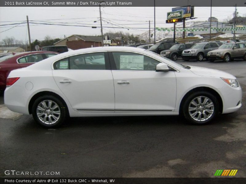 Summit White / Dark Titanium/Light Titanium 2011 Buick LaCrosse CX