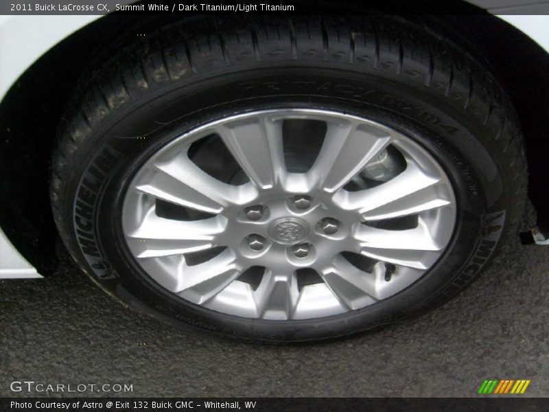 Summit White / Dark Titanium/Light Titanium 2011 Buick LaCrosse CX