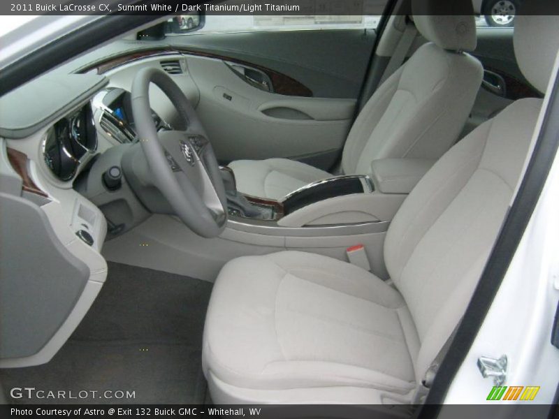 Summit White / Dark Titanium/Light Titanium 2011 Buick LaCrosse CX