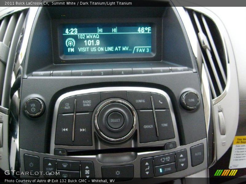 Controls of 2011 LaCrosse CX
