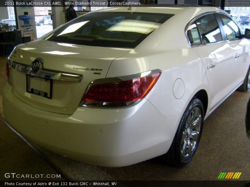 White Diamond Tricoat / Cocoa/Cashmere 2011 Buick LaCrosse CXL AWD