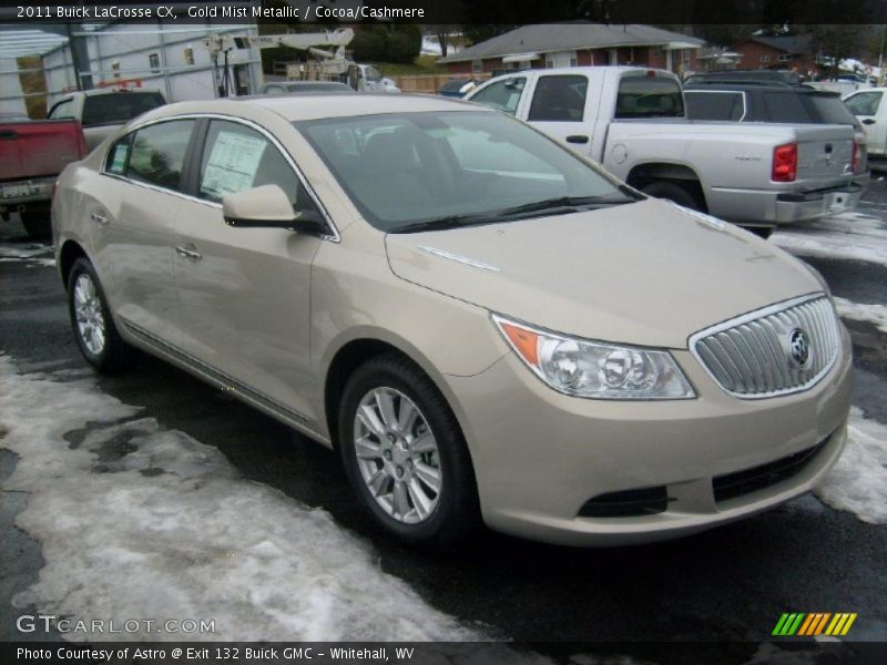 Gold Mist Metallic / Cocoa/Cashmere 2011 Buick LaCrosse CX