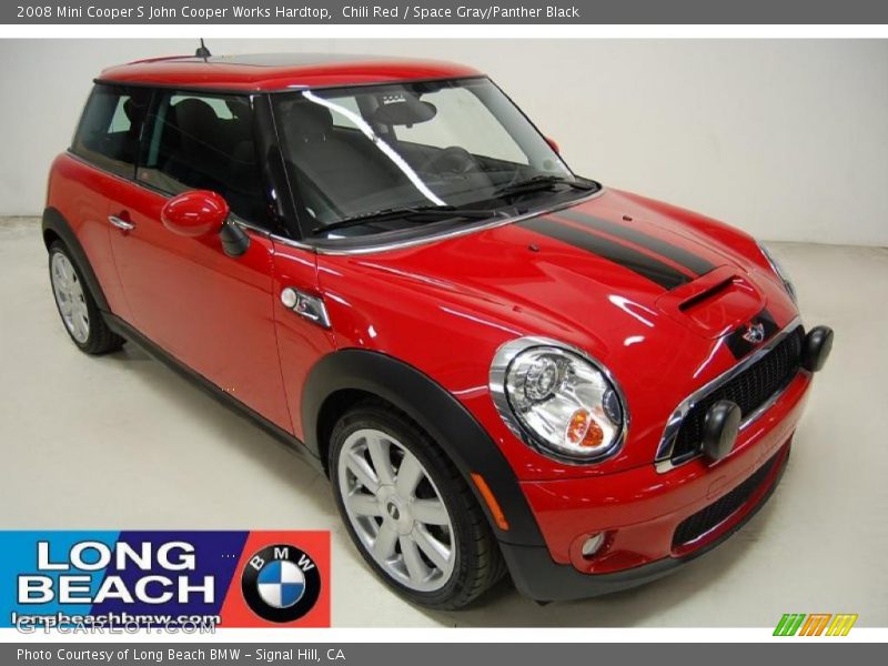 Chili Red / Space Gray/Panther Black 2008 Mini Cooper S John Cooper Works Hardtop