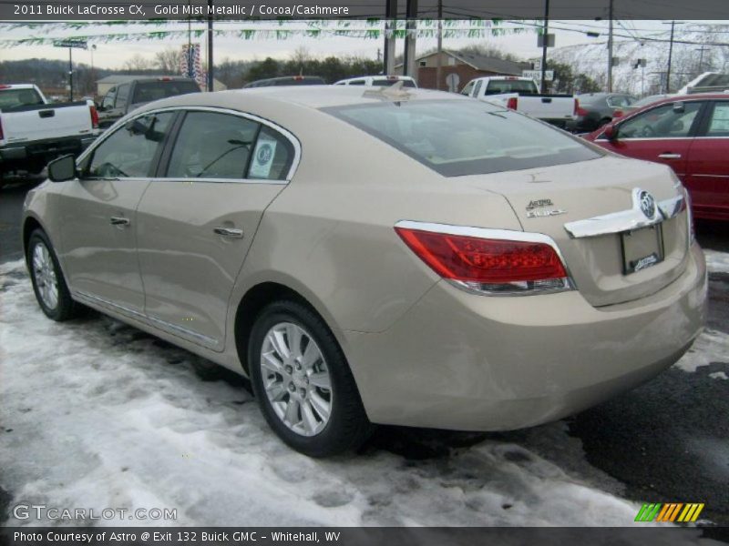 Gold Mist Metallic / Cocoa/Cashmere 2011 Buick LaCrosse CX